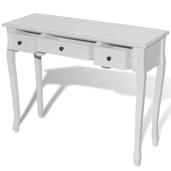 The Living Store konsolbord med tre skuffer hvid - Sideborde