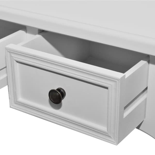 The Living Store konsolbord med tre skuffer hvid - Sideborde