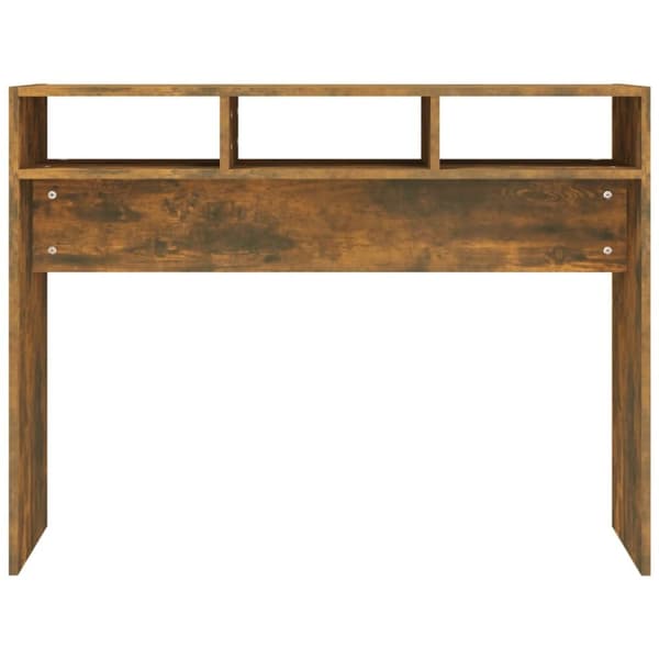 The Living Store Konsolipöytä savutammi 105x30x80 cm tekninen puu -  Apupöydät