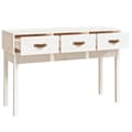 Pikkukuva 5 / 11: The Living Store Konsolipöytä valkoinen 114x40x75 cm täysi mänty -  Apupöydät