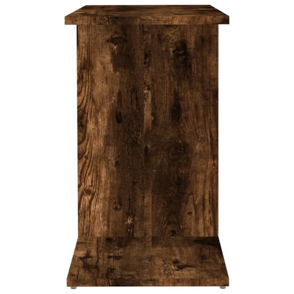 The Living Store sidebord 50x30x50 cm konstrueret træ røget egetræsfarve - Sideborde