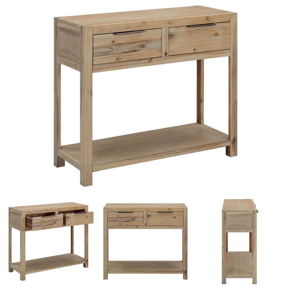 The Living Store konsolbord 82x33x73 cm massivt akacietræ -  Sideborde