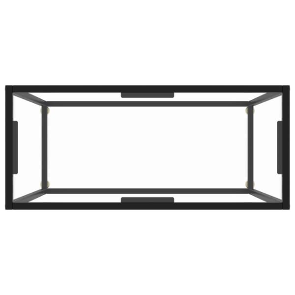 The Living Store konsolbord 80x35x75 cm hærdet glas transparent -  Sideborde