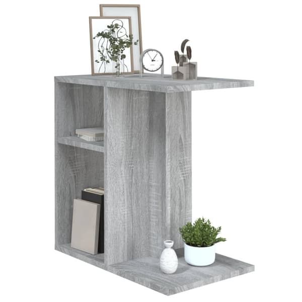 The Living Store sidebord 50x30x50 cm konstrueret træ grå sonoma-eg - Sideborde