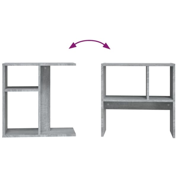 The Living Store sidebord 50x30x50 cm konstrueret træ grå sonoma-eg - Sideborde
