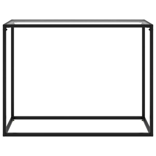 The Living Store Konsolipöytä läpinäkyvä 100x35x75 cm karkaistu lasi -  Apupöydät