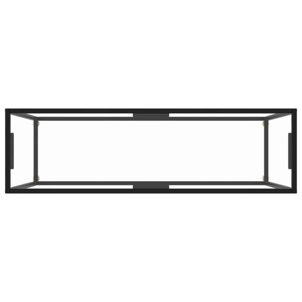 The Living Store konsolbord 120x35x75 cm hærdet glas transparent -  Sideborde