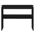 Miniatyrbillede 5 af 8: The Living Store konsolbord 102x30x80 cm konstrueret træ sort -  Sideborde