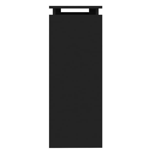 The Living Store konsolbord 102x30x80 cm konstrueret træ sort -  Sideborde