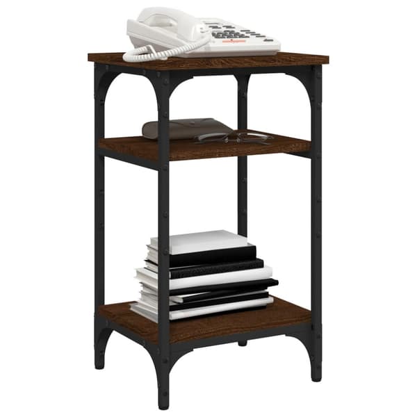 The Living Store sidebord 35x30x60 cm konstrueret træ brun egetræsfarve - Sideborde