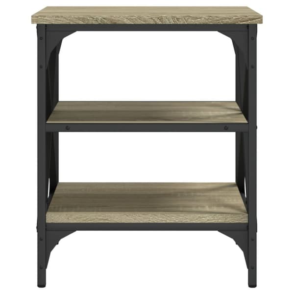 The Living Store sideborde 2 stk. 40x42x50 cm konstrueret træ sonoma-eg -  Sideborde
