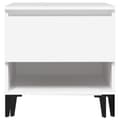 Miniatyrbillede 7 af 11: The Living Store sidebord 50x46x50 cm konstrueret træ hvid -  Sideborde