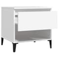 Miniatyrbillede 8 af 11: The Living Store sidebord 50x46x50 cm konstrueret træ hvid -  Sideborde