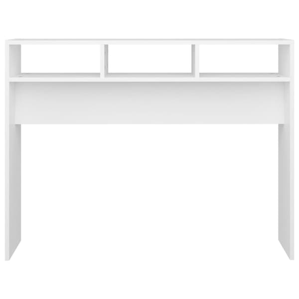 The Living Store Konsolipöytä valkoinen 105x30x80 cm tekninen puu -  Apupöydät