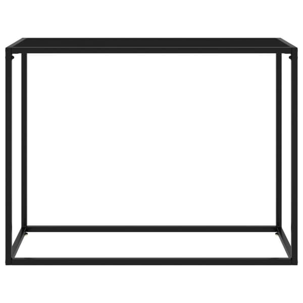 The Living Store konsolbord 100x35x75 cm hærdet glas sort - Sideborde