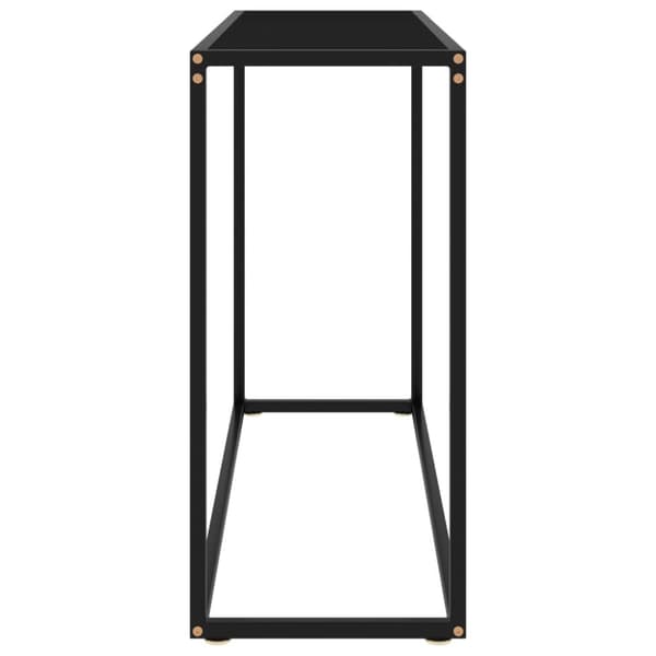 The Living Store konsolbord 100x35x75 cm hærdet glas sort - Sideborde