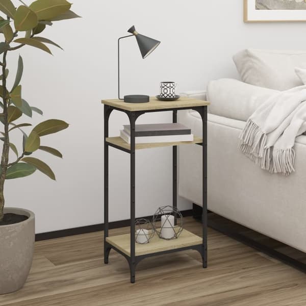 The Living Store sidebord 40x30x75 cm konstrueret træ sonoma-eg -  Sideborde