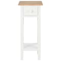 Miniatyrbillede 4 af 10: The Living Store sidebord 27 x 27 x 65,5 cm træ hvid -  Sideborde