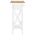 Miniatyrbillede 5 af 10: The Living Store sidebord 27 x 27 x 65,5 cm træ hvid -  Sideborde