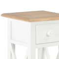 Miniatyrbillede 7 af 10: The Living Store sidebord 27 x 27 x 65,5 cm træ hvid -  Sideborde