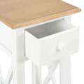 Miniatyrbillede 8 af 10: The Living Store sidebord 27 x 27 x 65,5 cm træ hvid -  Sideborde