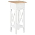 Miniatyrbillede 2 af 10: The Living Store sidebord 27 x 27 x 65,5 cm træ hvid -  Sideborde