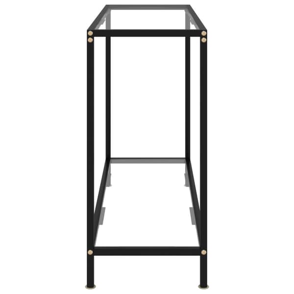 The Living Store konsolbord 100x35x75 cm hærdet glas transparent -  Sideborde