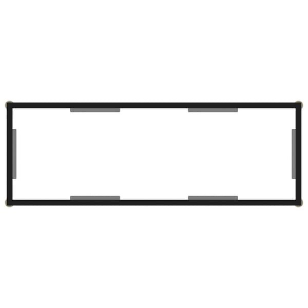 The Living Store konsolbord 100x35x75 cm hærdet glas transparent -  Sideborde