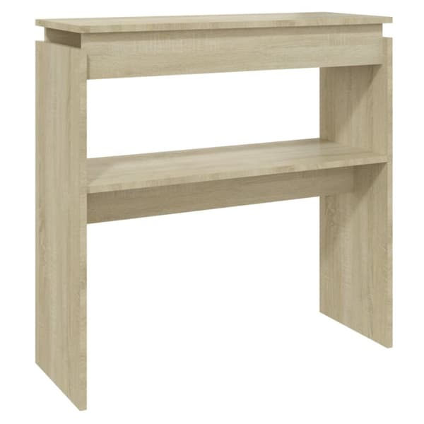 The Living Store Konsolipöytä Sonoma-tammi 80x30x80 cm tekninen puu -  Apupöydät