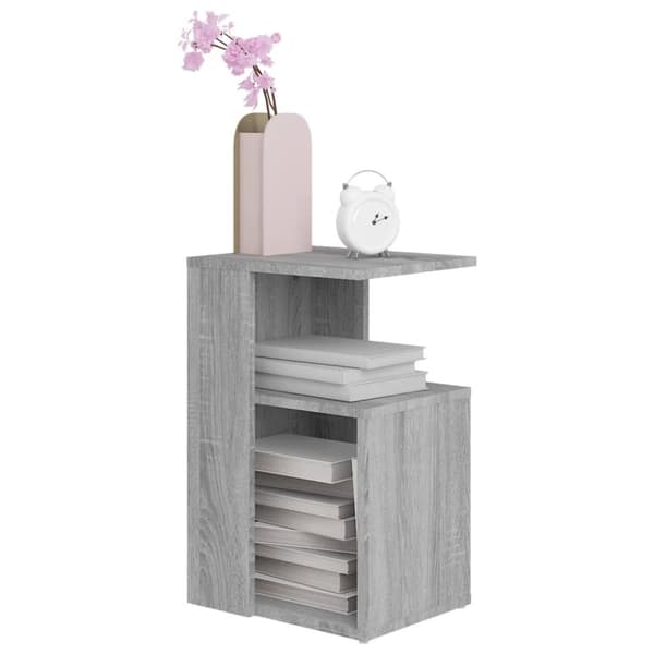 The Living Store sidebord 36x30x56 cm konstrueret træ grå sonoma-eg -  Sideborde