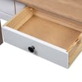 Miniatyrbild 9 av 11: The Living Store Avlastningsbord vit 110x40x72 cm massiv furu panama -  Avlastningsbord