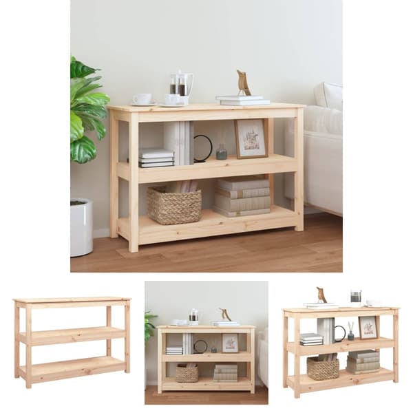 The Living Store konsolbord 110x40x74 cm massivt fyrretræ - Sideborde