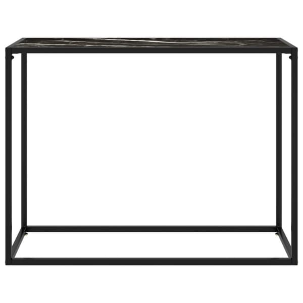 The Living Store konsolbord 100x35x75 cm hærdet glas sort - Sideborde