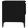 Miniatyrbillede 9 af 11: The Living Store sidebord 50x46x50 cm konstrueret træ sort -  Sideborde