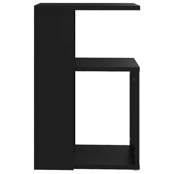 The Living Store sidebord 36x30x56 cm konstrueret træ sort -  Sideborde