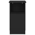 Miniatyrbillede 6 af 8: The Living Store sidebord 36x30x56 cm konstrueret træ sort -  Sideborde