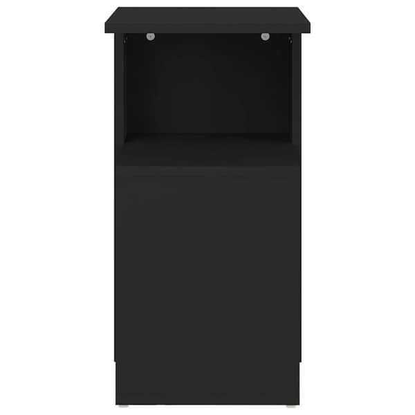 The Living Store sidebord 36x30x56 cm konstrueret træ sort -  Sideborde