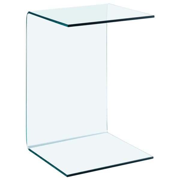 The Living Store sidebord 40x40x60 cm hærdet glas - Sideborde
