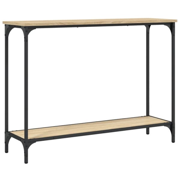 The Living Store konsolbord 101x30,5x75 cm konstrueret træ sonoma-eg -  Sideborde
