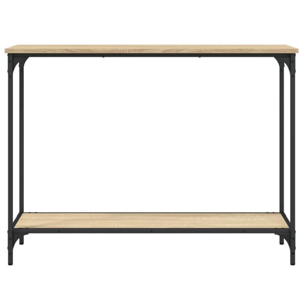 The Living Store konsolbord 101x30,5x75 cm konstrueret træ sonoma-eg -  Sideborde