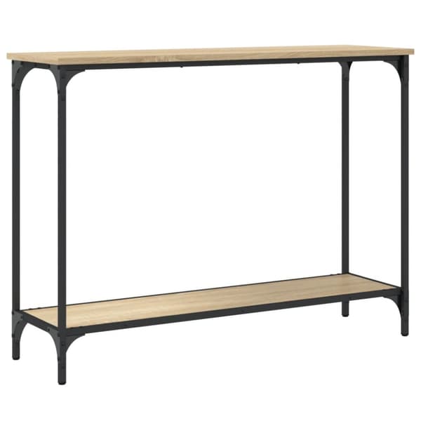The Living Store konsolbord 101x30,5x75 cm konstrueret træ sonoma-eg -  Sideborde