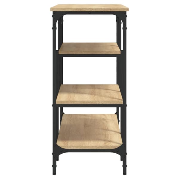 The Living Store konsolbord med hylder 100x35x75 cm sonoma-eg -  Sideborde