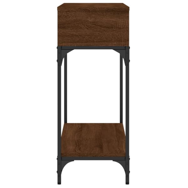 The Living Store Konsolipöytä ruskea tammi 100x30,5x75 cm tekninen puu -  Apupöydät
