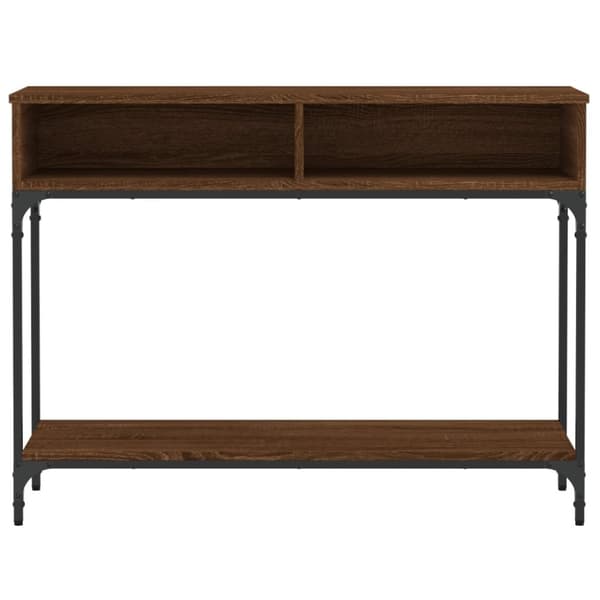 The Living Store Konsolipöytä ruskea tammi 100x30,5x75 cm tekninen puu -  Apupöydät
