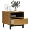 Miniatyrbillede 4 af 11: The Living Store sidebord FLAM 50x50x50 cm massivt fyrretræ -  Sideborde