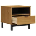 Miniatyrbillede 5 af 11: The Living Store sidebord FLAM 50x50x50 cm massivt fyrretræ -  Sideborde