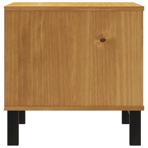 The Living Store sidebord FLAM 50x50x50 cm massivt fyrretræ - Sideborde