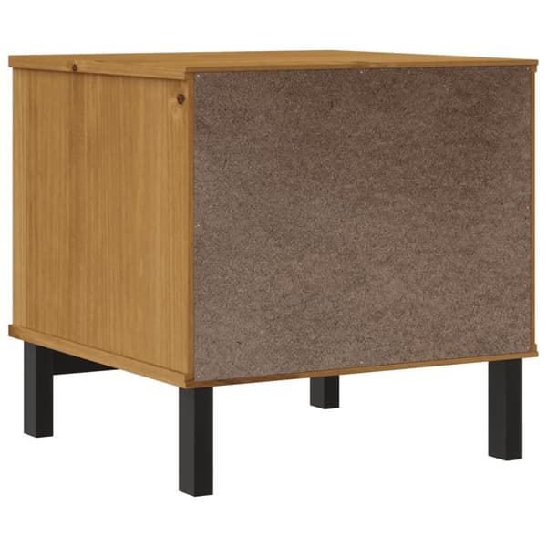 The Living Store sidebord FLAM 50x50x50 cm massivt fyrretræ - Sideborde