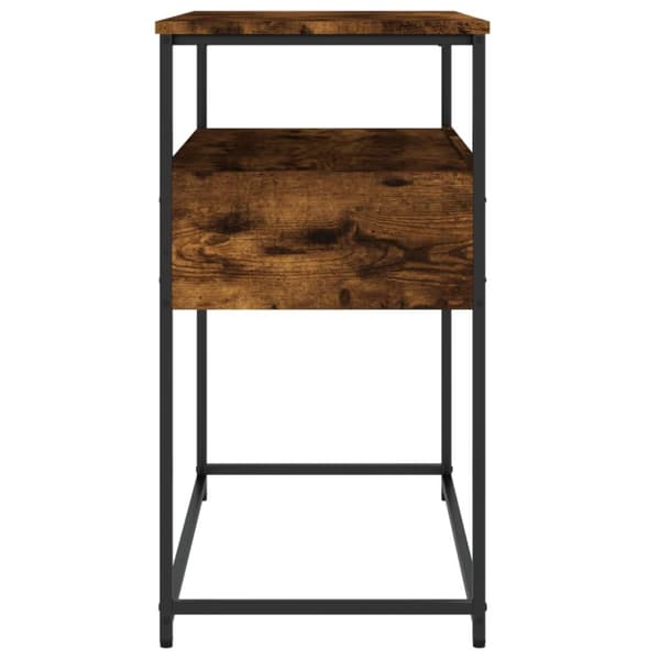 The Living Store Konsolipöytä savutammi 75x40x75 cm tekninen puu -  Apupöydät