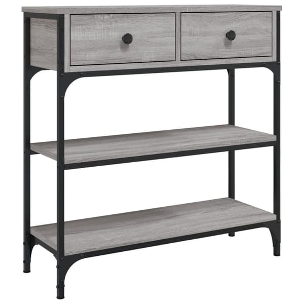 The Living Store konsolbord 72,5x25x75 cm konstrueret træ grå sonoma-eg -  Sideborde